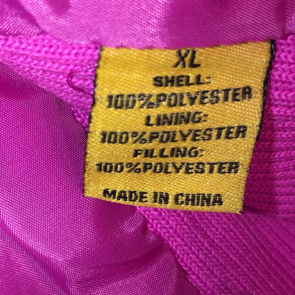 Daisy Vest Size XL Hot Pink Excellent Condition Gold Hardware 20”Arm 2 Arm 24” L - Picture 7 of 7